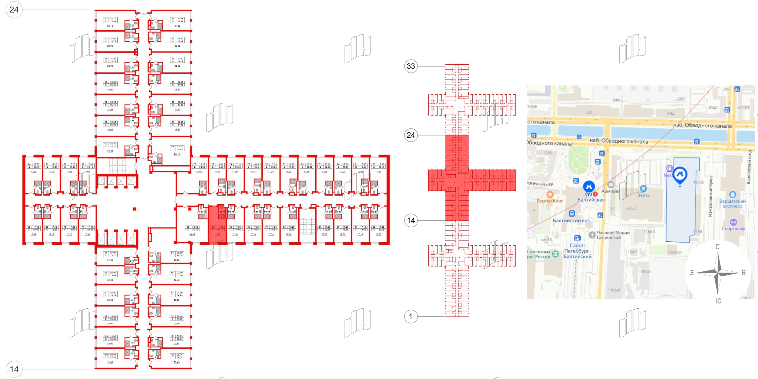Апартаменты в ЖК Апарт-отель Well , студия, 20.16 м², 4 этаж